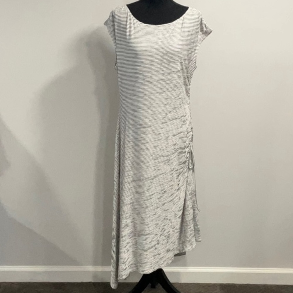 Maxx Studio Crinkled Jersey Asymmetrical Dress